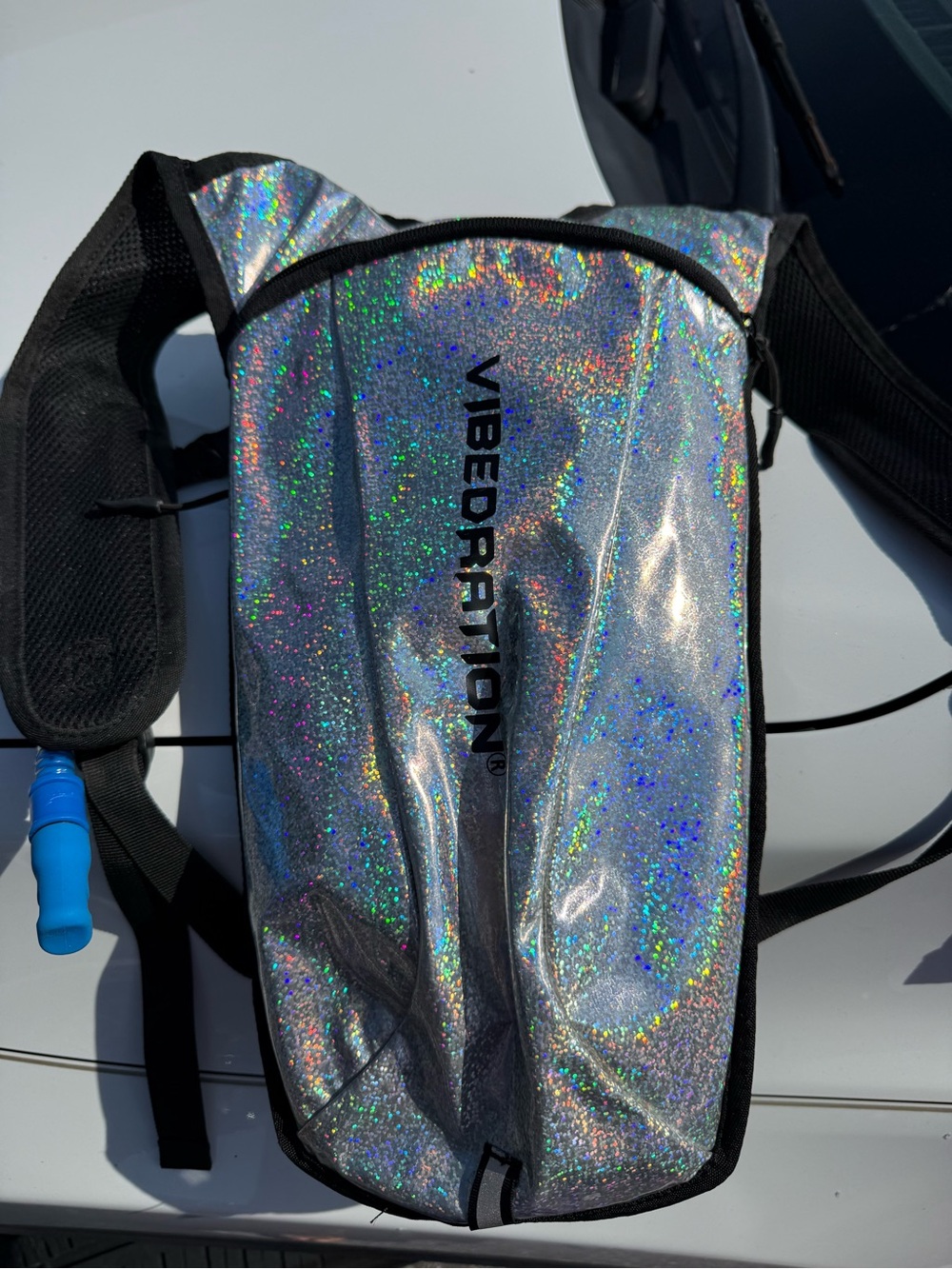 VIBEDRATION Holographic Silver Hydration Pack